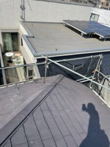 東京都練馬区にて屋根上葺き工事 施工前