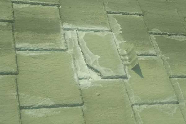 スレートの破損・ひび割れ