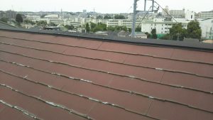 施工前のパミール屋根